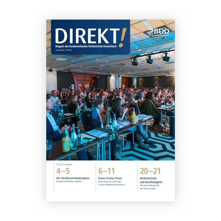 Direkt! Magazin des Bundesverbandes Direktvertrieb Deutschland / Ausgabe 2-2021